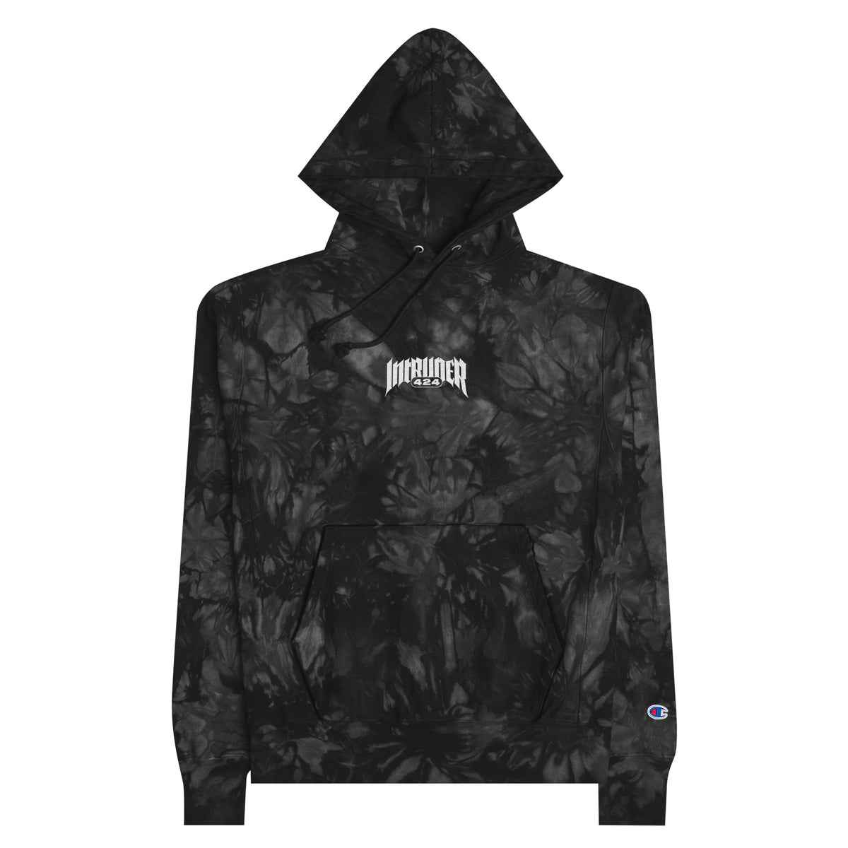 INTRUDER 424 LOGO Champion tie-dye hoodie