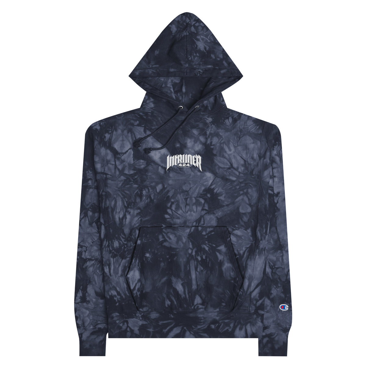 INTRUDER 424 LOGO Champion tie-dye hoodie